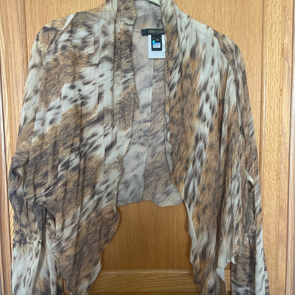 Roberto Cavalli shrug blouse